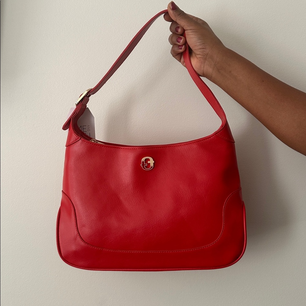 Time and Tru Red Shoulder Bag